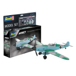 KIT PARA MONTAR REVELL MODEL SET EASY-CLICK MESSSERSCHMITT BF109 G-6 1/32 54 PEÇAS COMPLETO COM TINTAS E PINCEL REV 63653